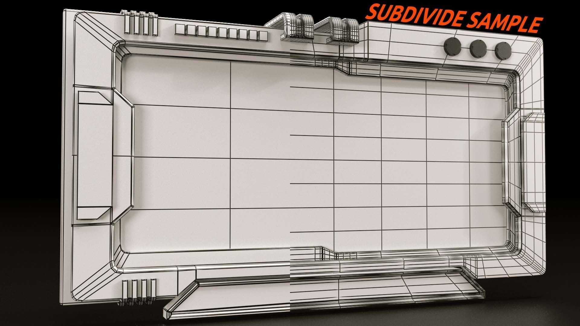 control panel screen - Vol 01 Low-poly 3D model_13