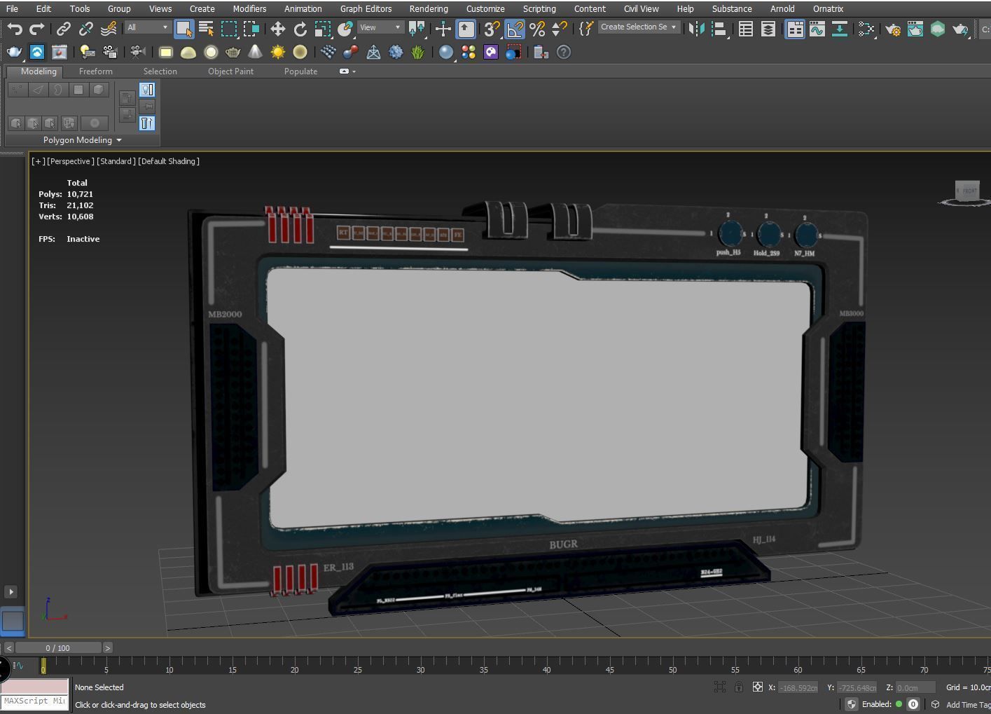 control panel screen - Vol 01 Low-poly 3D model_21