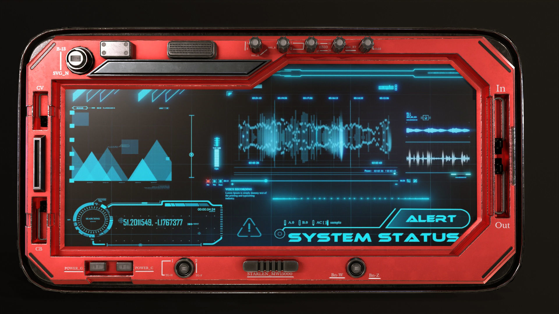 control panel screen - Vol 01 Low-poly 3D model_5