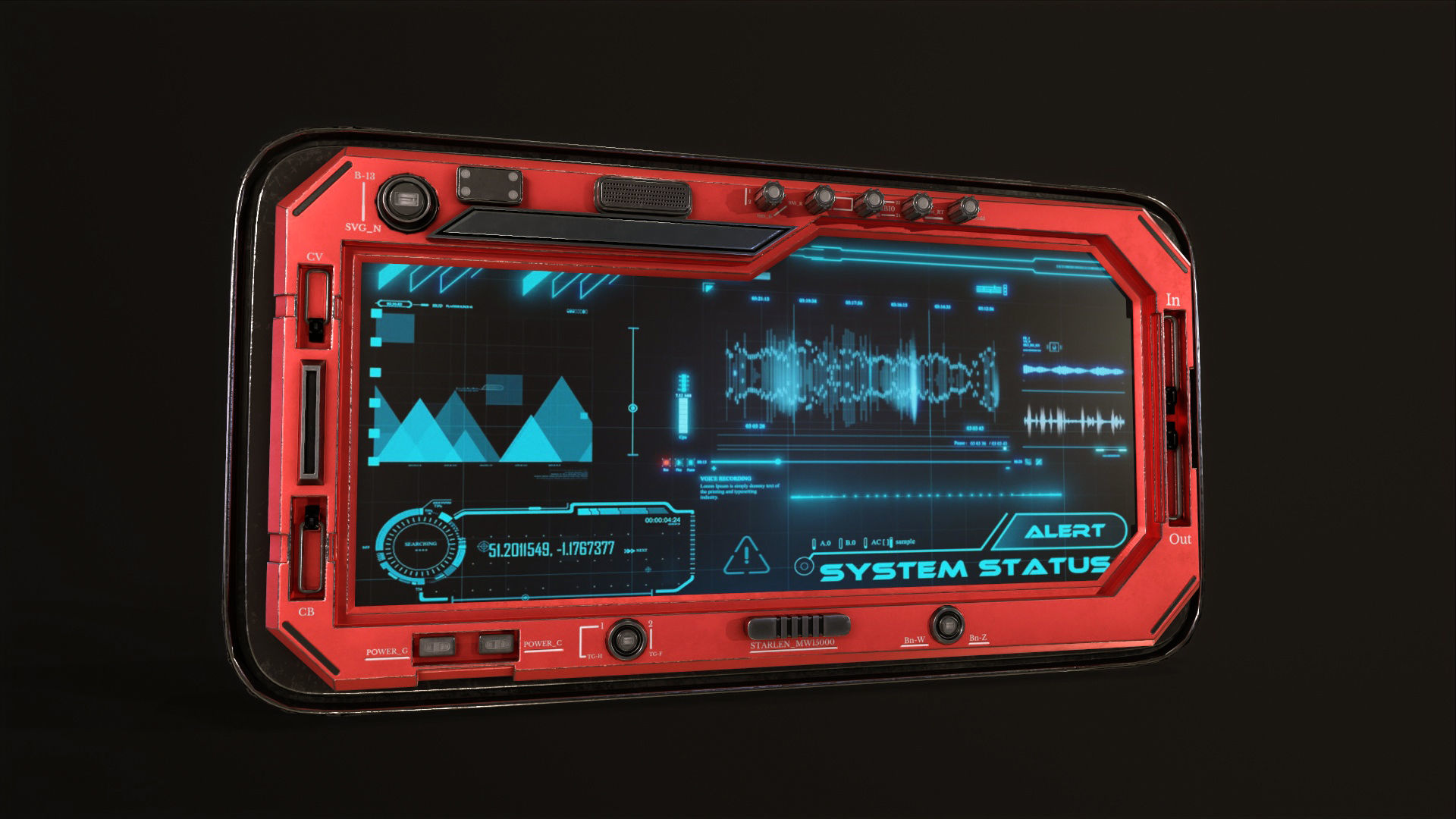 control panel screen - Vol 01 Low-poly 3D model_4