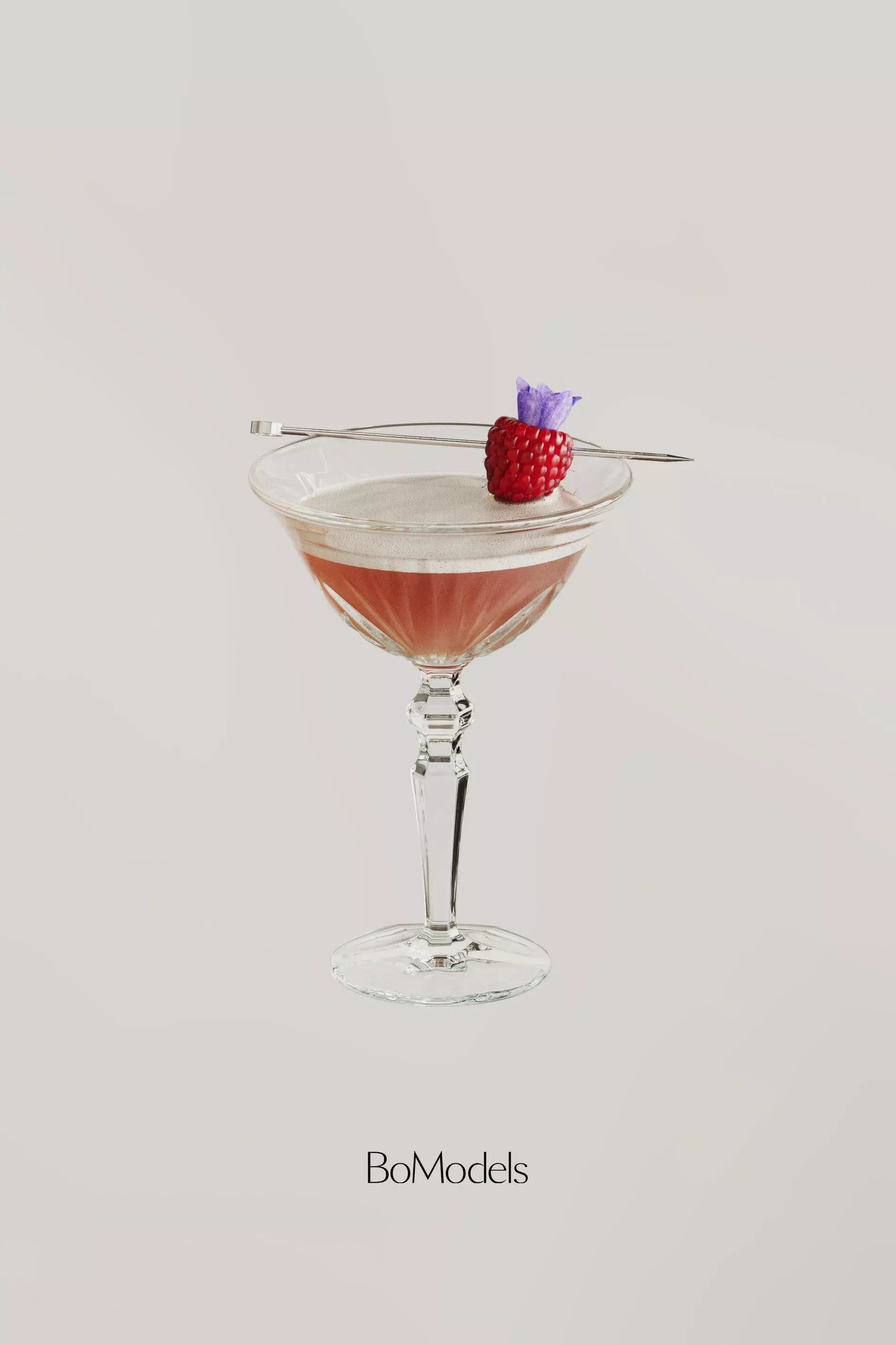 Cocktail French MartinI 3D model