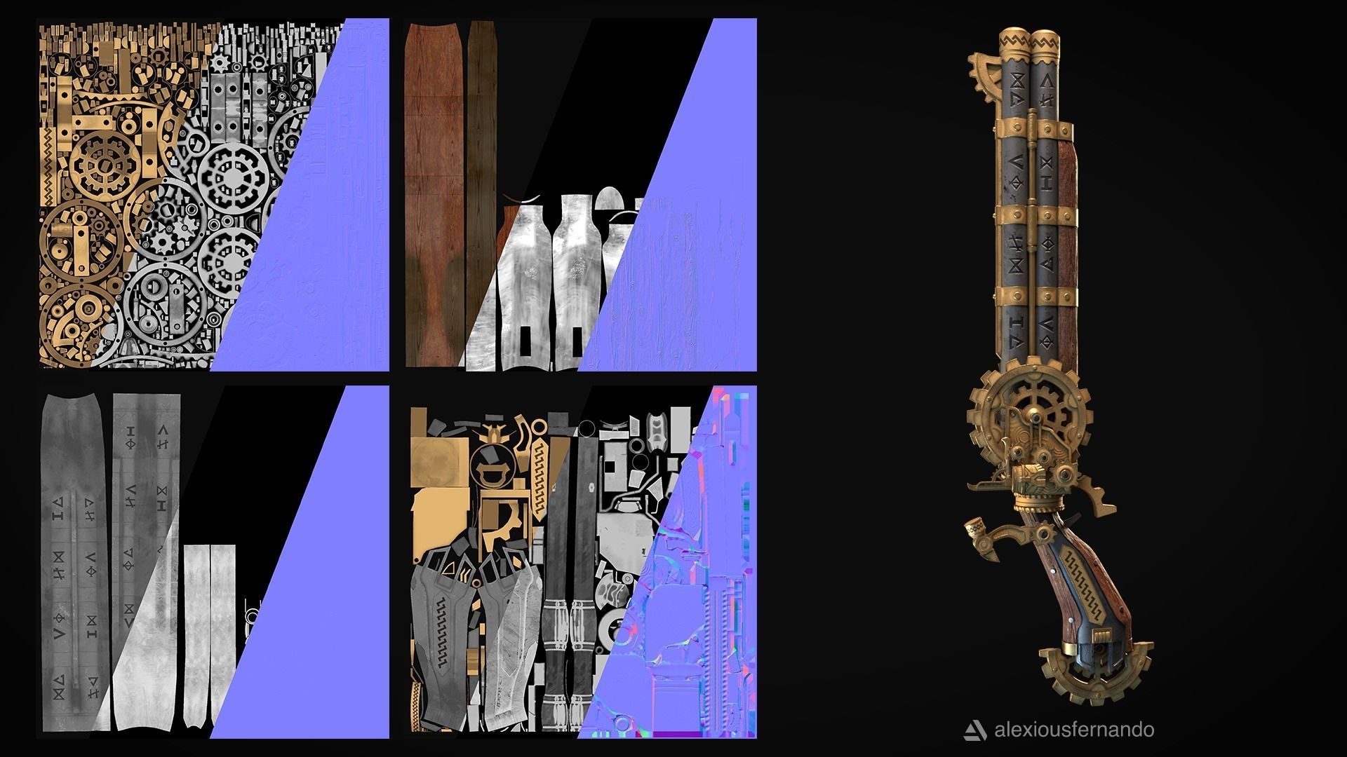 Dwarf Gun - 3D Model 3D model_7