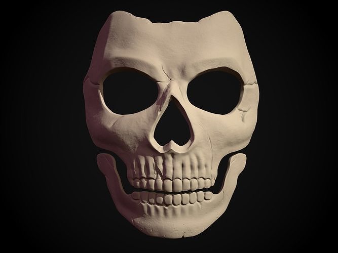 Printable Skull Mask 3D print model