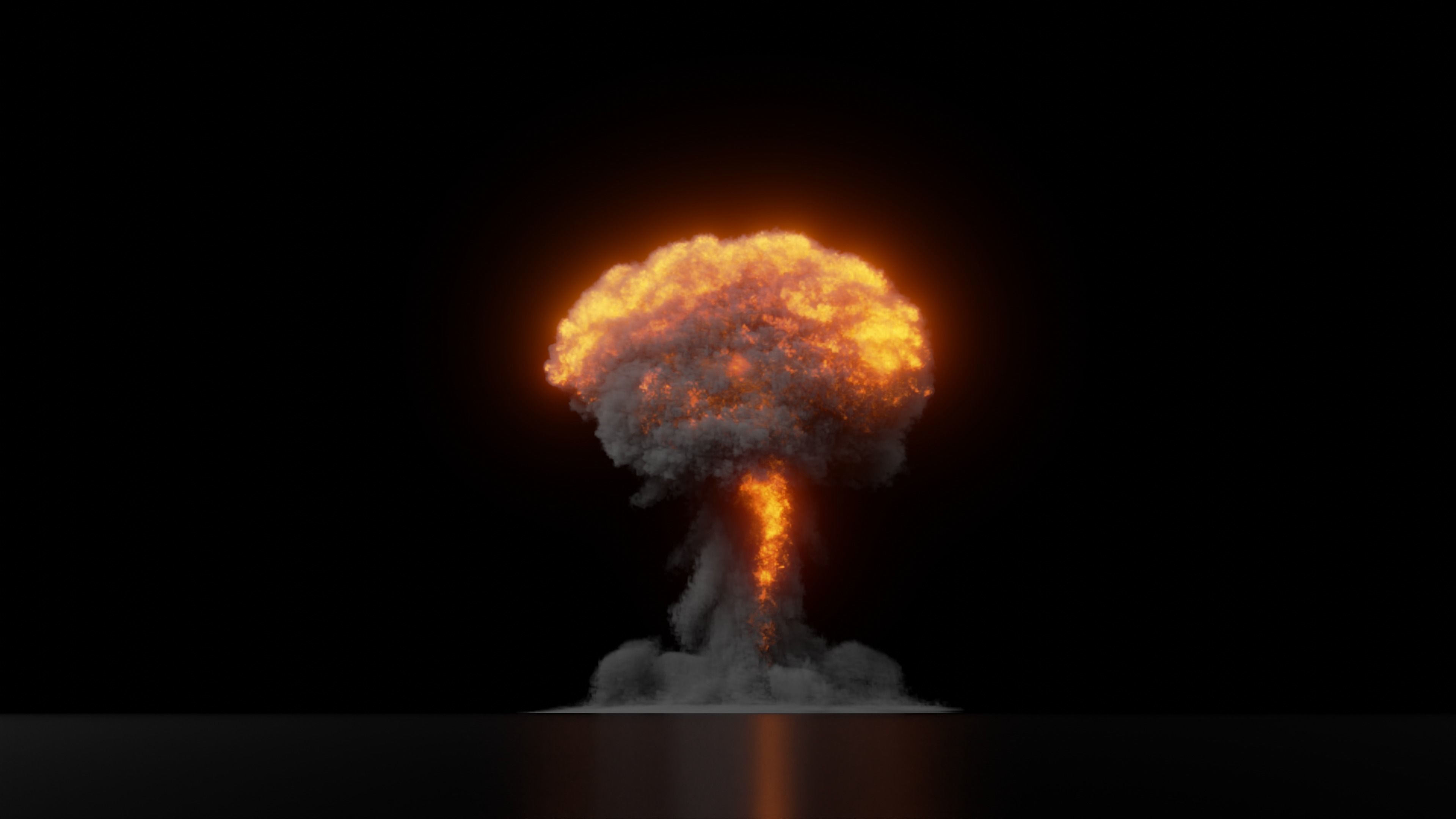 High Resolution Nuclear Explosion 3D model_4