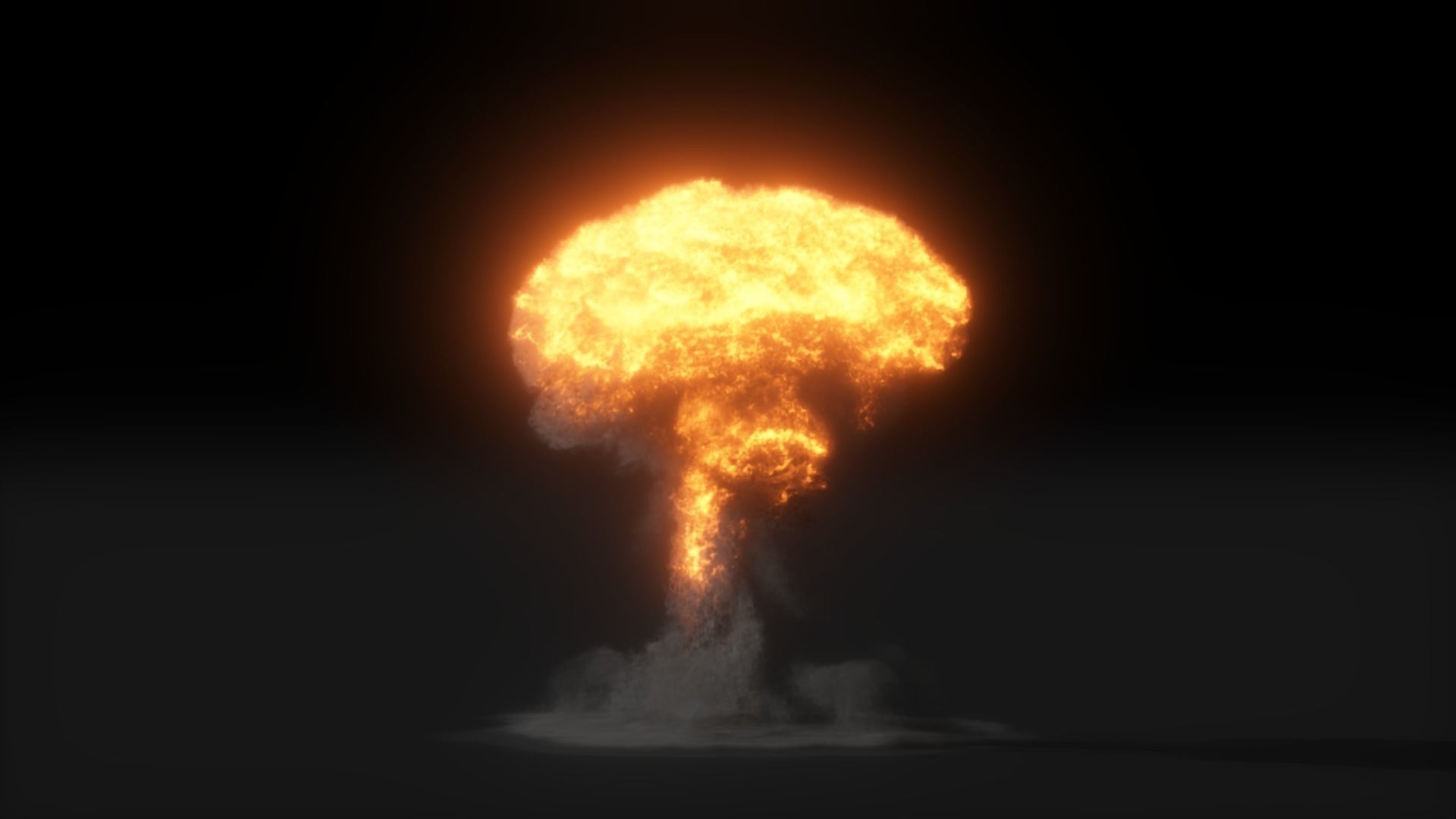 High Resolution Nuclear Explosion 3D model_12