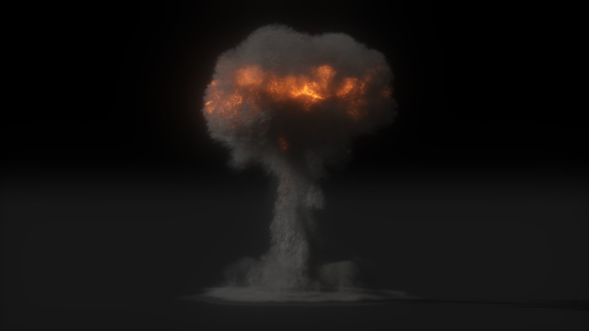 High Resolution Nuclear Explosion 3D model_16