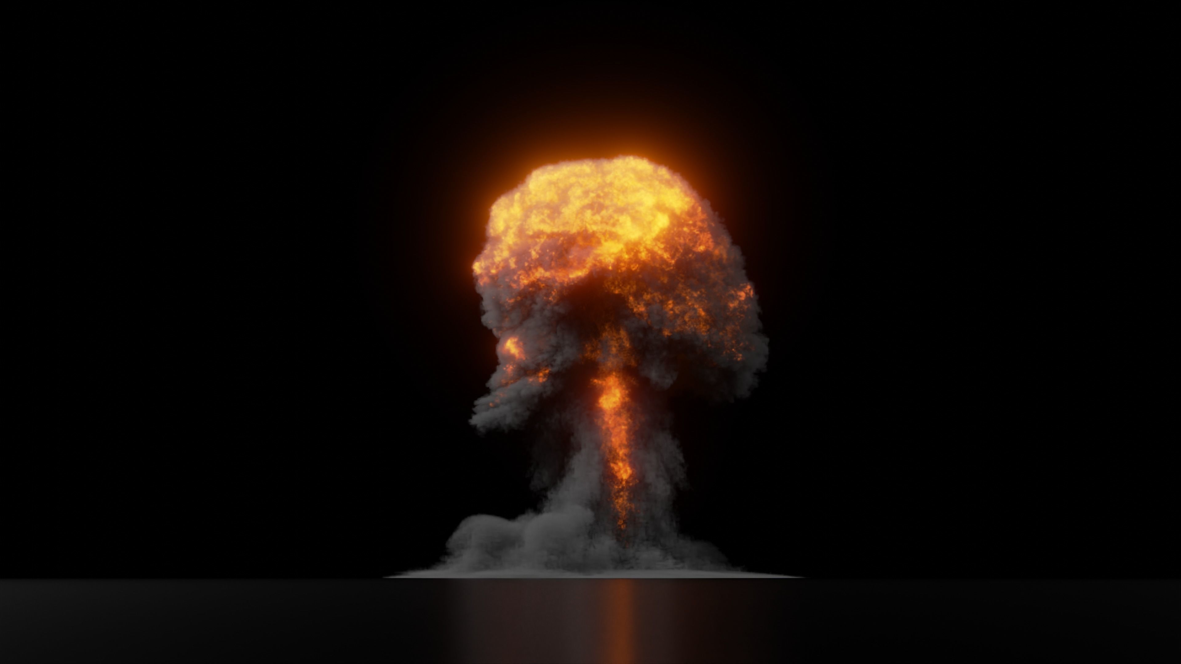 High Resolution Nuclear Explosion 3D model_3