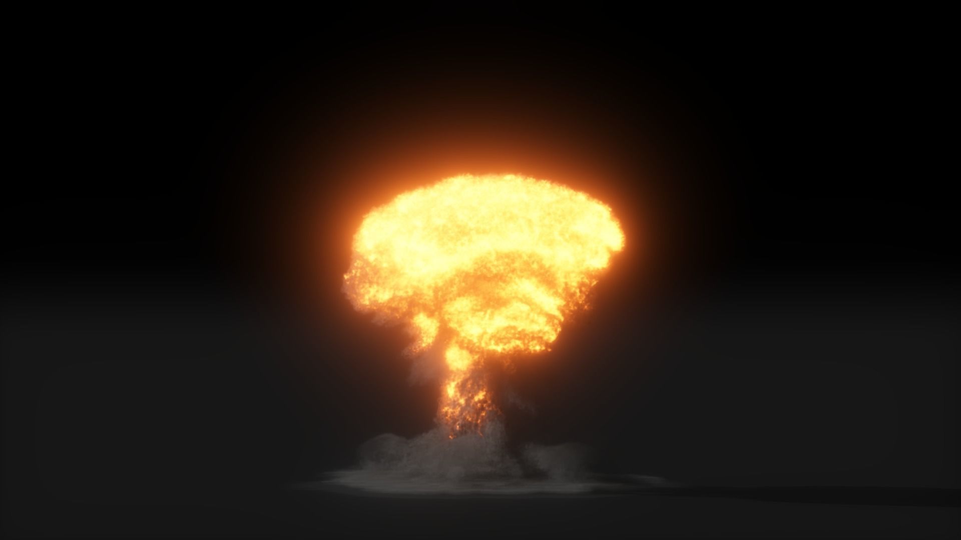 High Resolution Nuclear Explosion 3D model_10