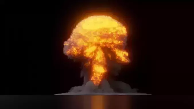 High Resolution Nuclear Explosion 3D model
