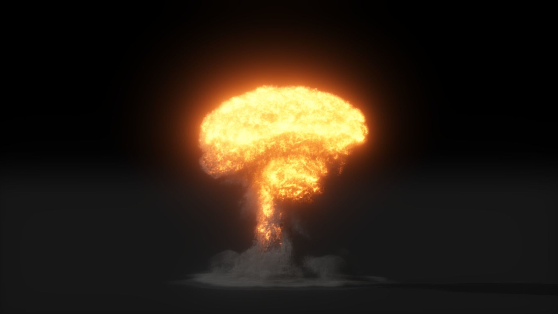 High Resolution Nuclear Explosion 3D model_11