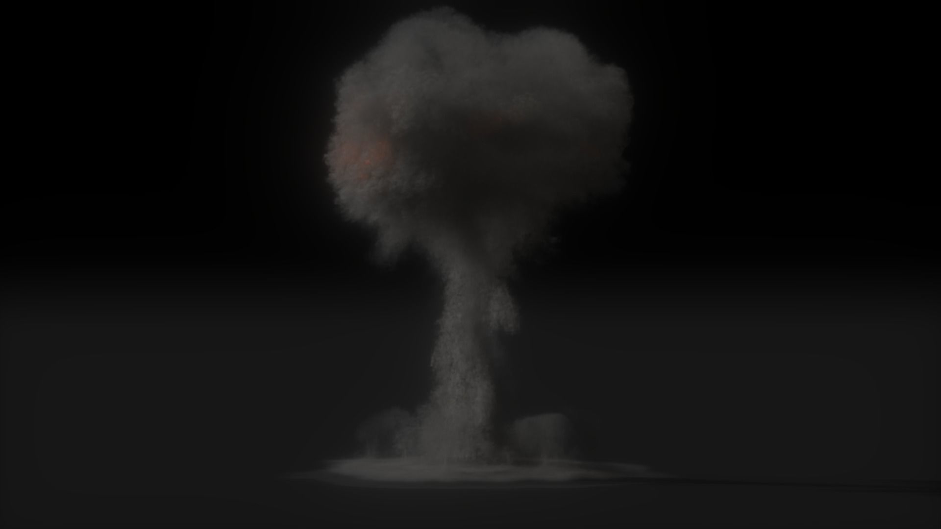 High Resolution Nuclear Explosion 3D model_30