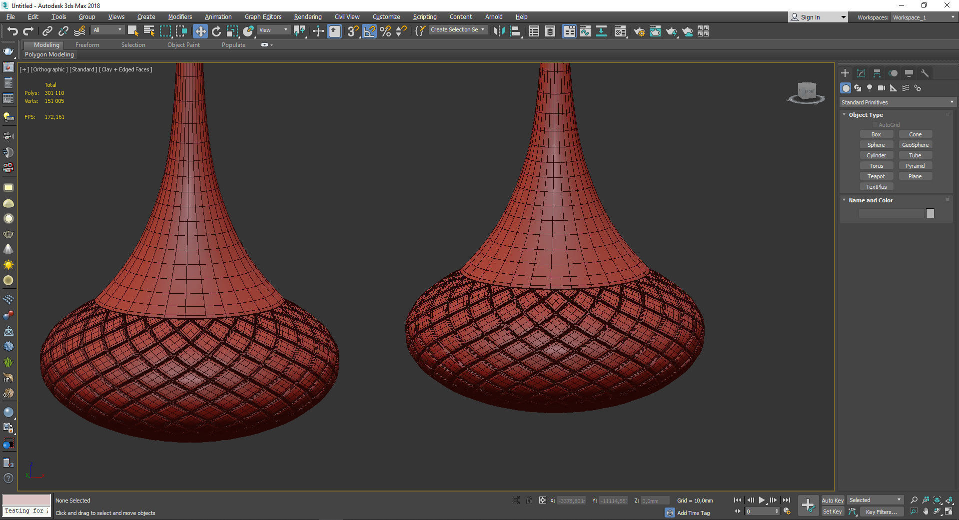 Bella Wid Mini Pendant Light Low-poly 3D model_4