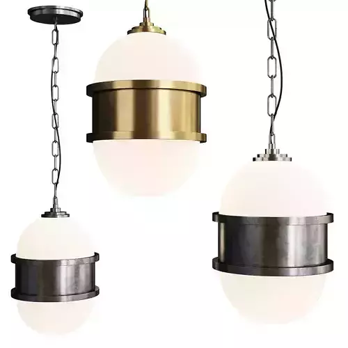 Broomley Pendant Light Low-poly 3D model