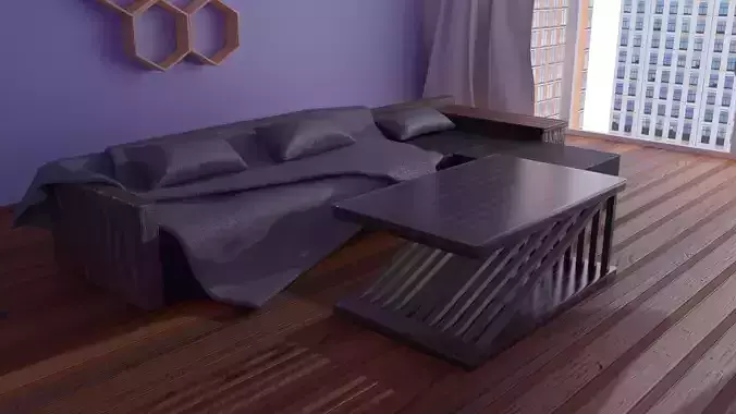 Realistic table wood and epoxy PBR cycles