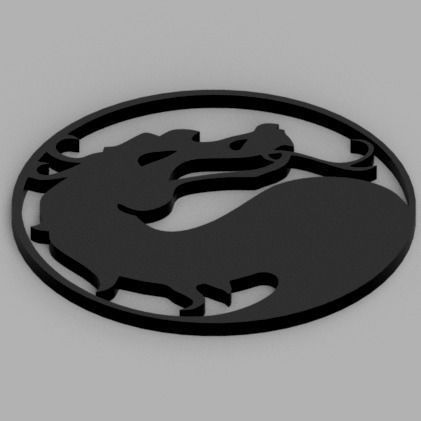 Coaster Mortal Kombat 3D print model_4
