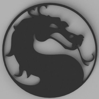 Coaster Mortal Kombat 3D print model_5