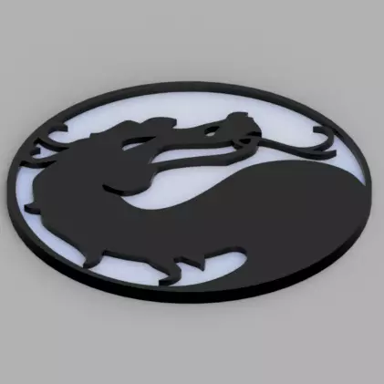 Coaster Mortal Kombat 3D print model_0
