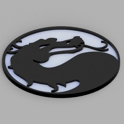 Coaster Mortal Kombat 3D print model