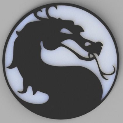 Coaster Mortal Kombat 3D print model_1
