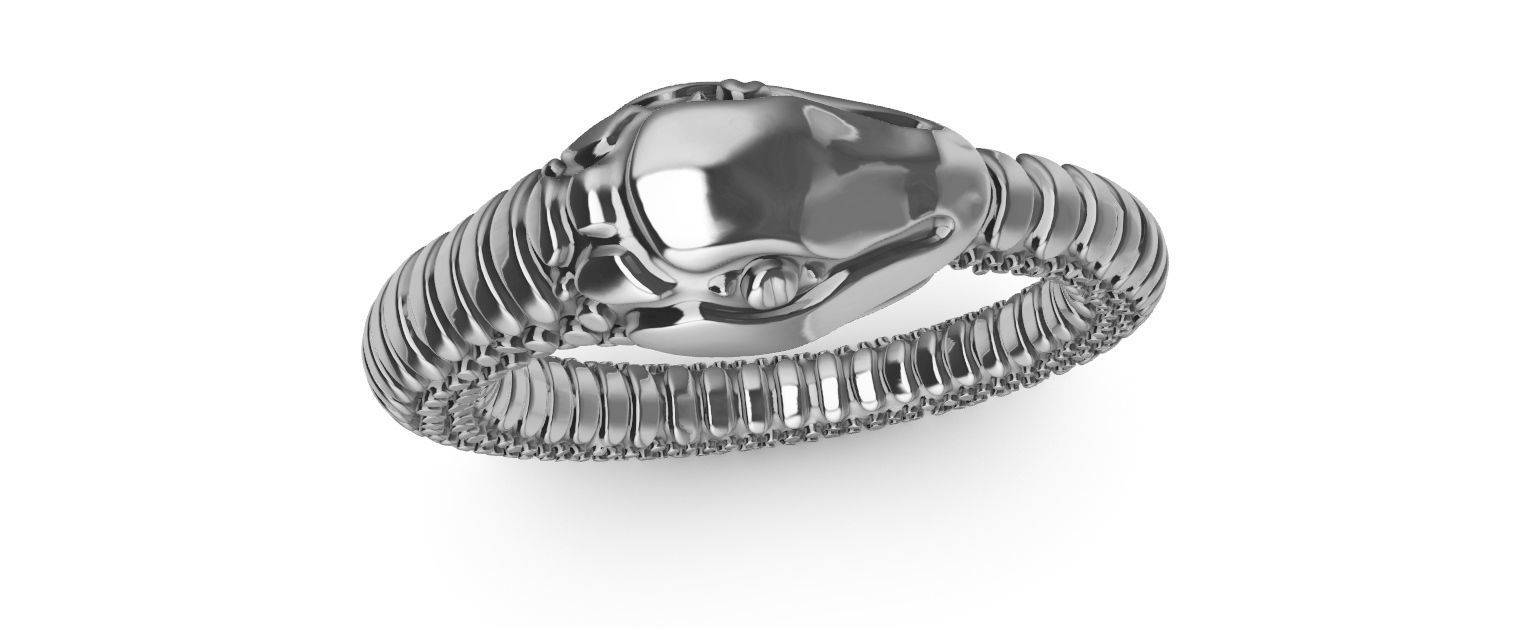 Ouroborus Ring 3D print model_13