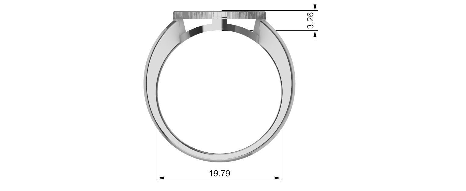 Pentagram Ring 3D print model_13