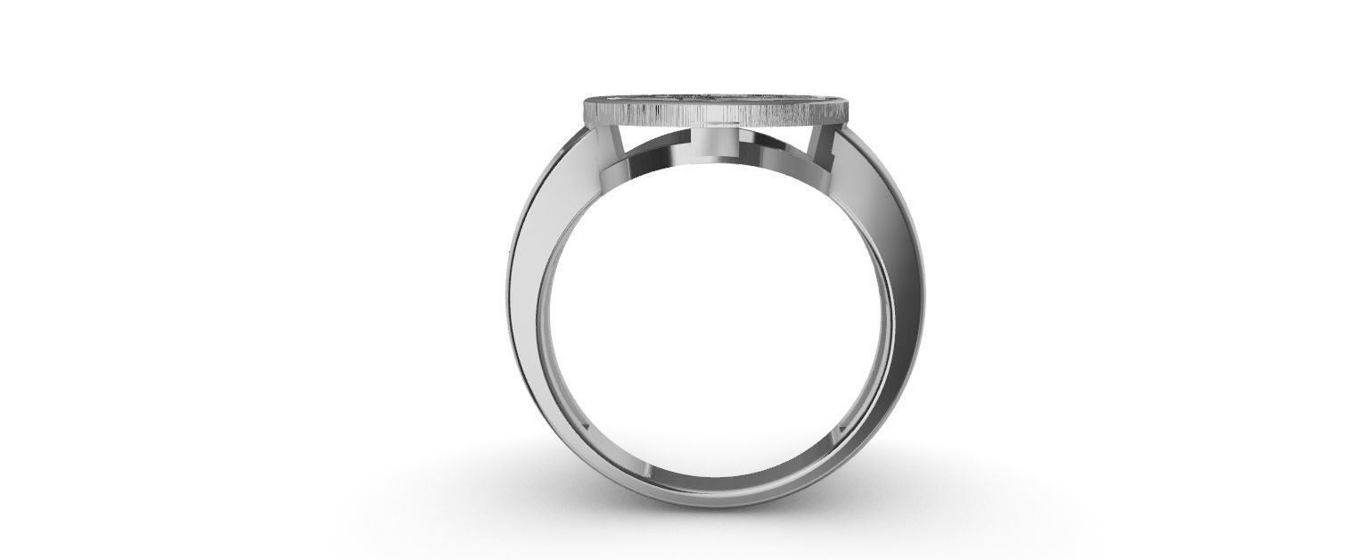 Pentagram Ring 3D print model_5