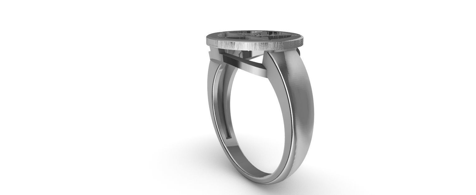 Pentagram Ring 3D print model_4