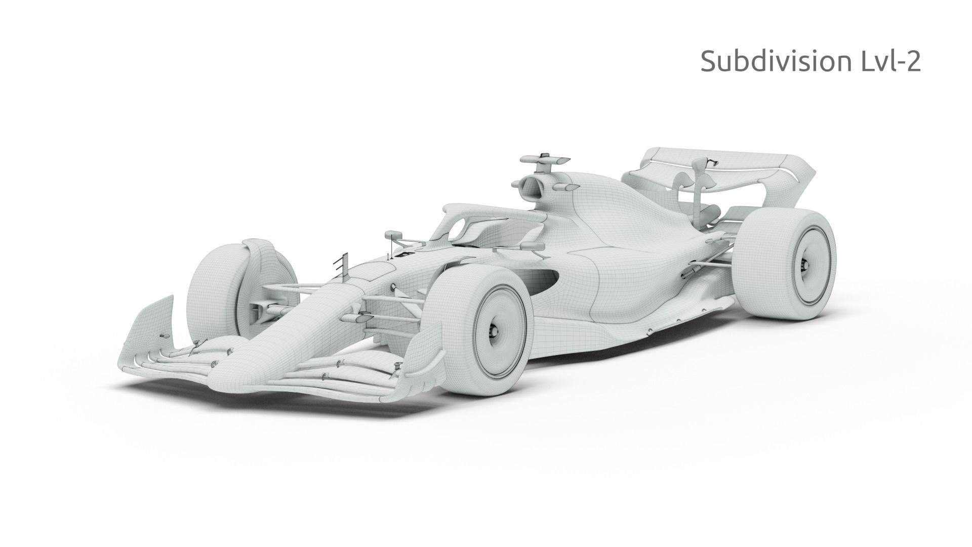 F1 2022 Car Prototype 3D model_9