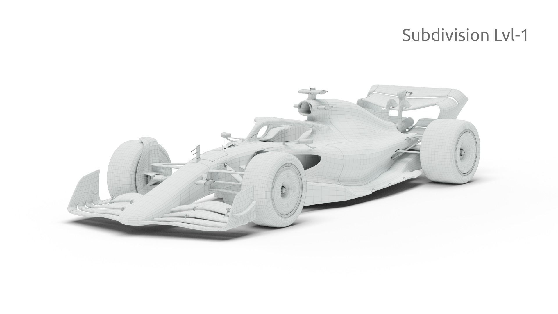 F1 2022 Car Prototype 3D model_8