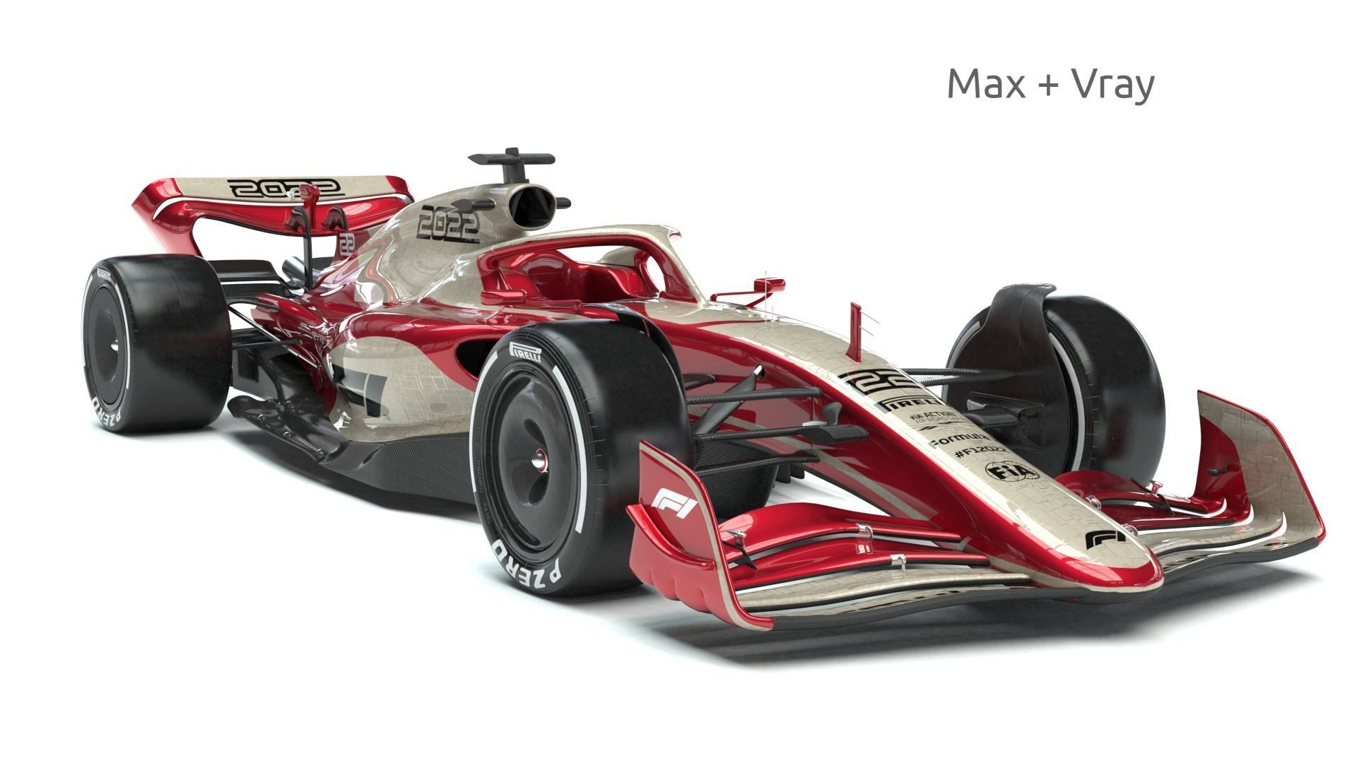 F1 2022 Car Prototype 3D model_6