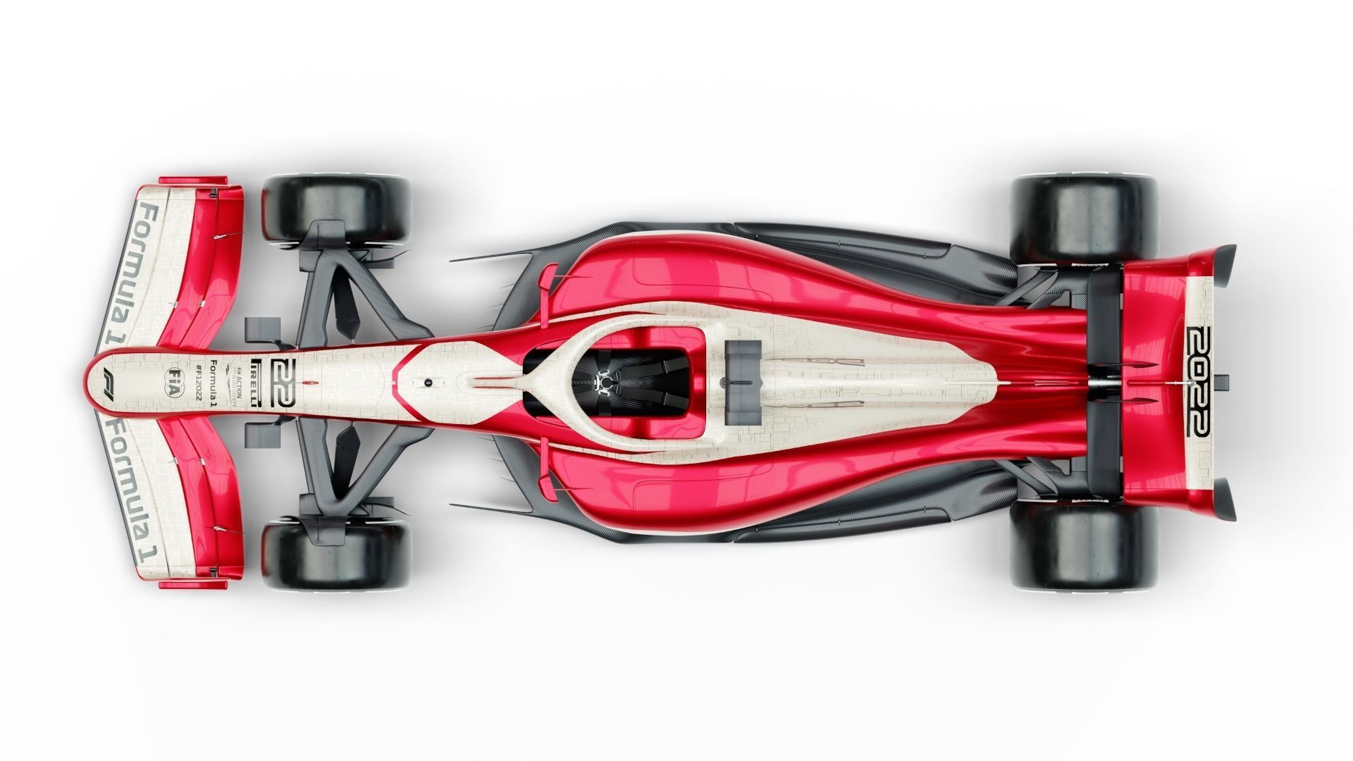 F1 2022 Car Prototype 3D model_4