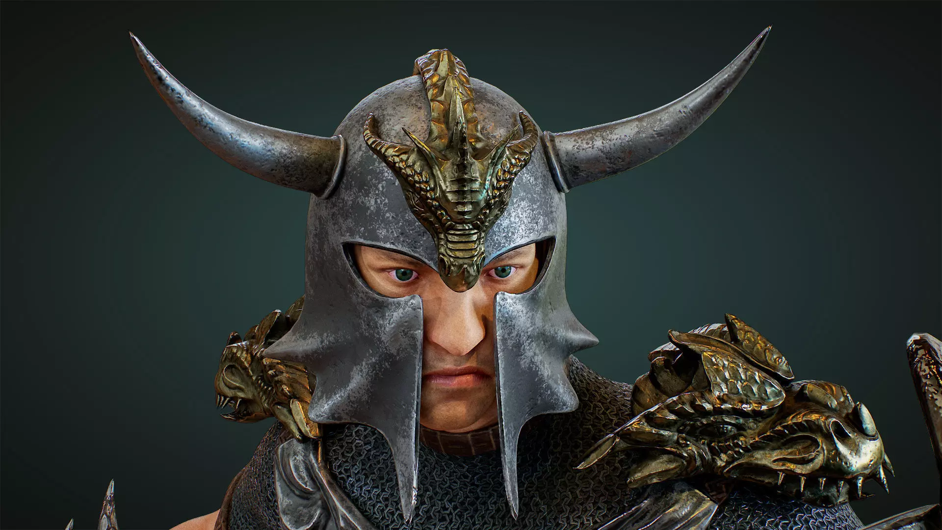 Warrior2 viking warrior Low-poly 3D model