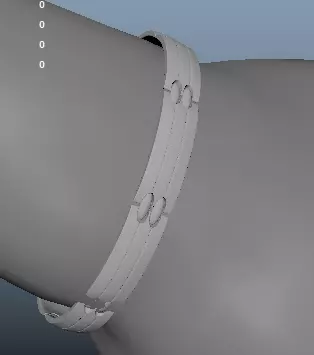 Chain bracelet Free 3D model_0