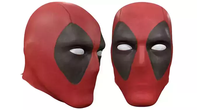 Deadpool Mask - Marvel Low-poly 3D model