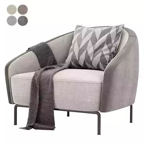 Carnaby armchair by Praddy 3D model