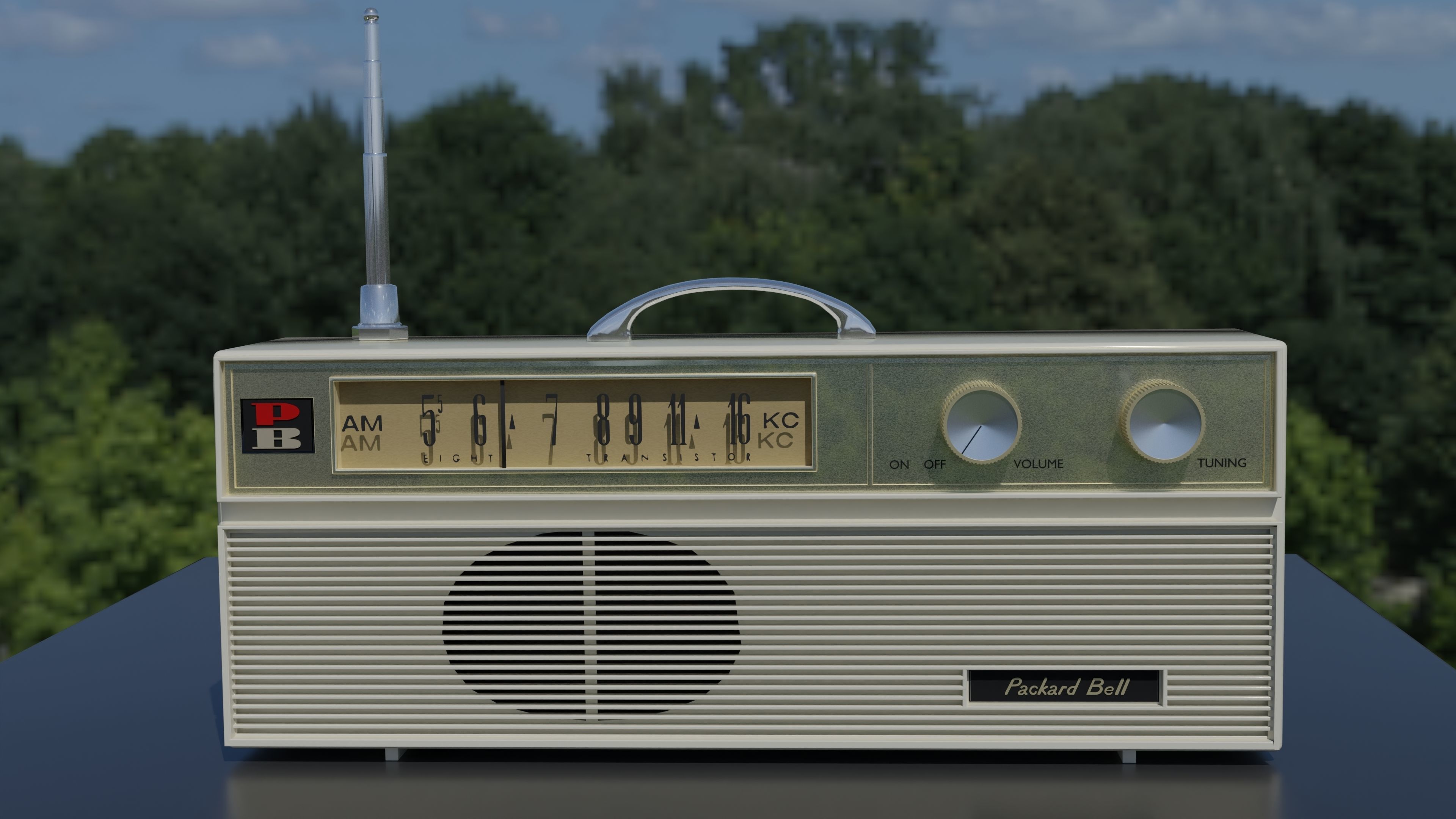 Gilligans Island Radio 3D model rigged CGTrader