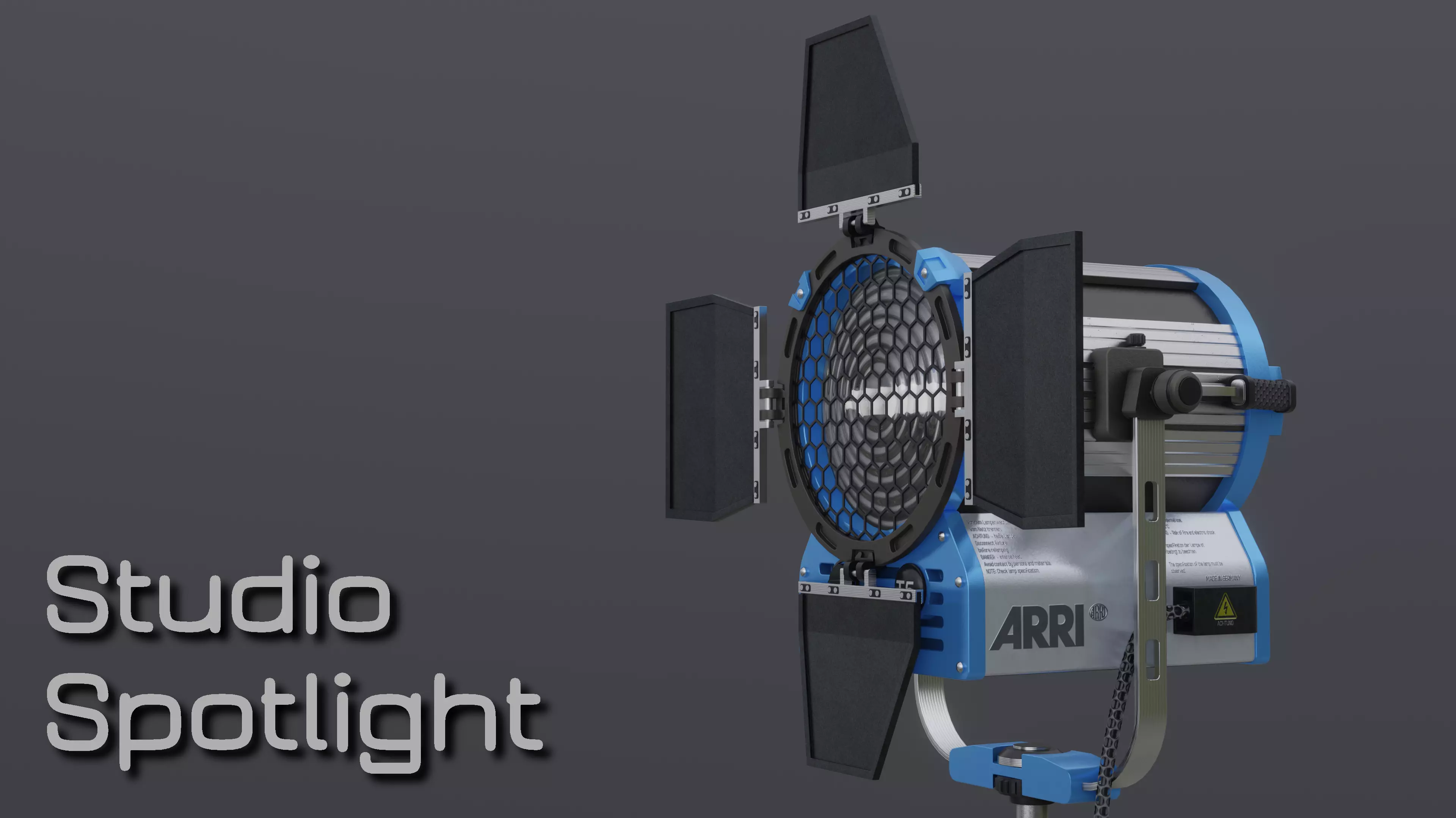 Photography Studio Spotlight 3D model_0