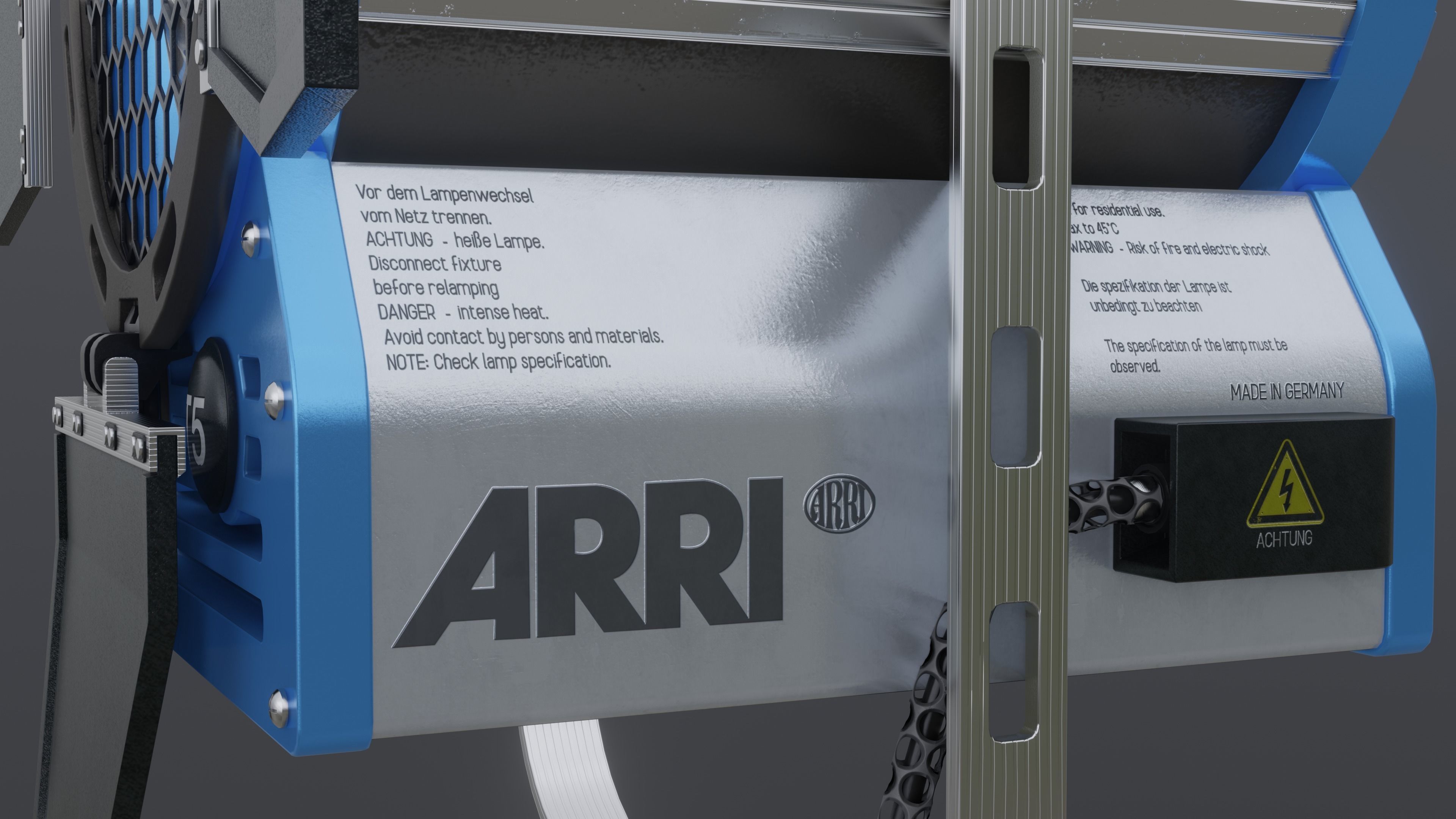 Photography Studio Spotlight 3D model_3