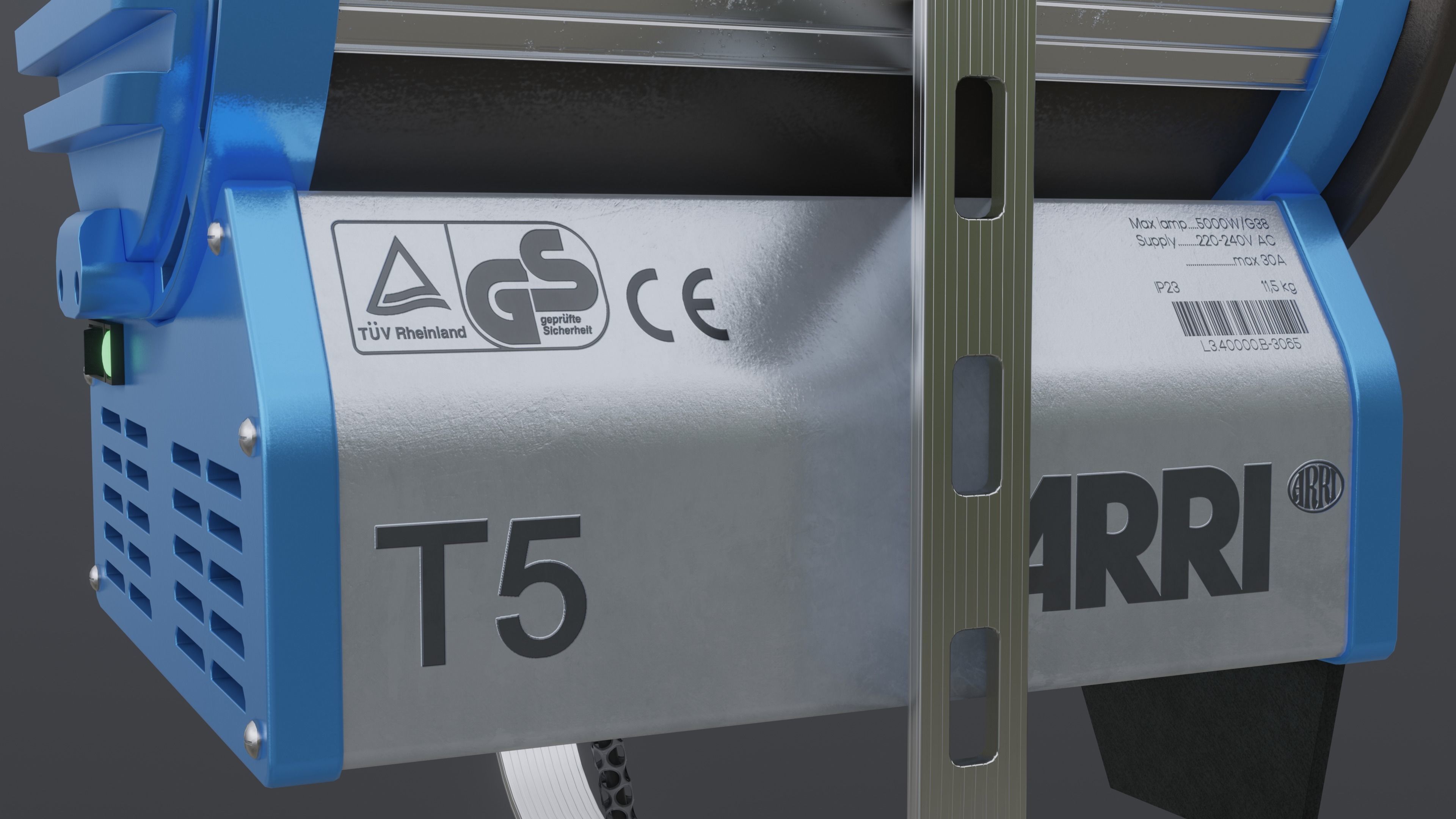 Photography Studio Spotlight 3D model_4