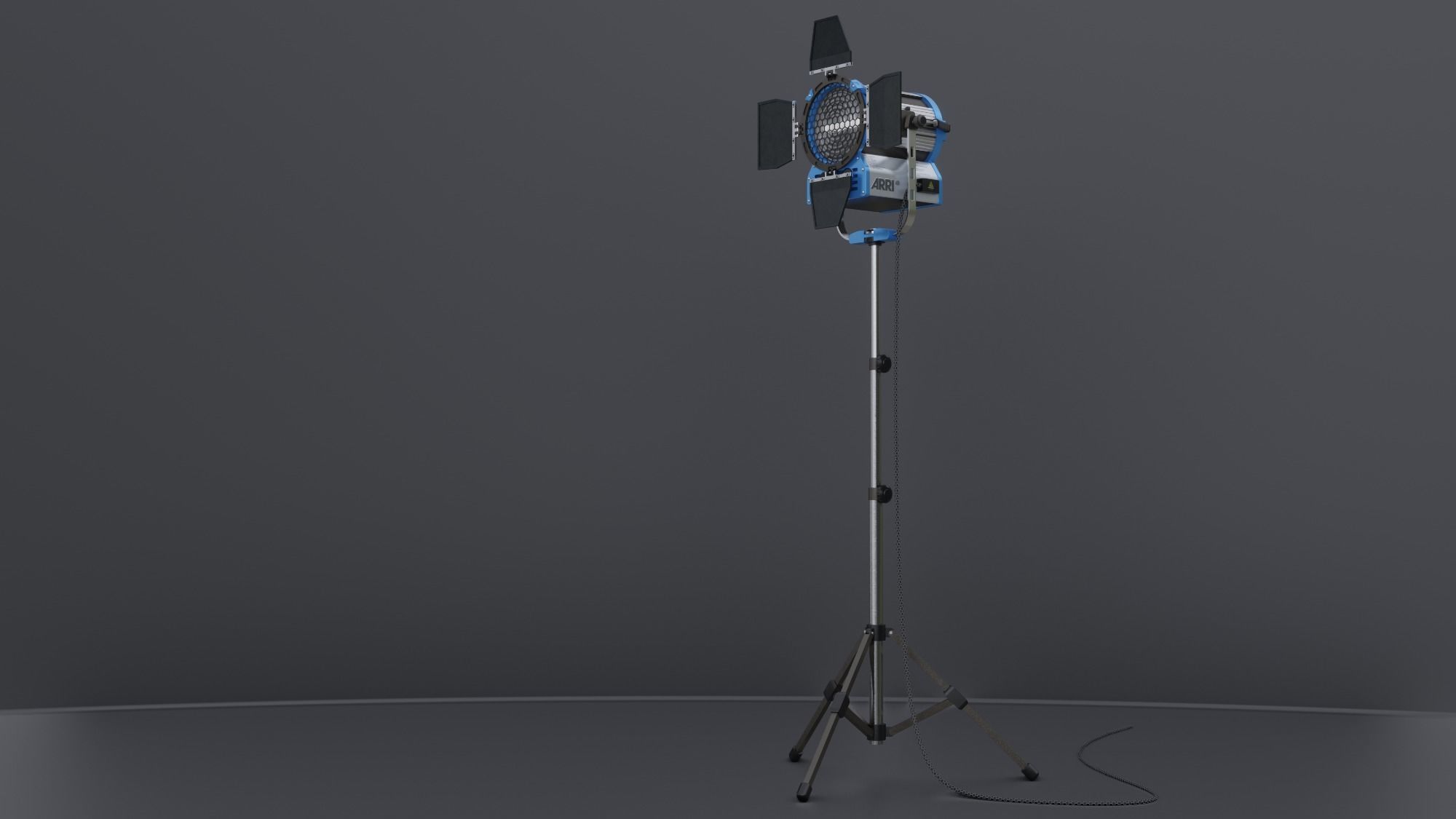 Photography Studio Spotlight 3D model_1