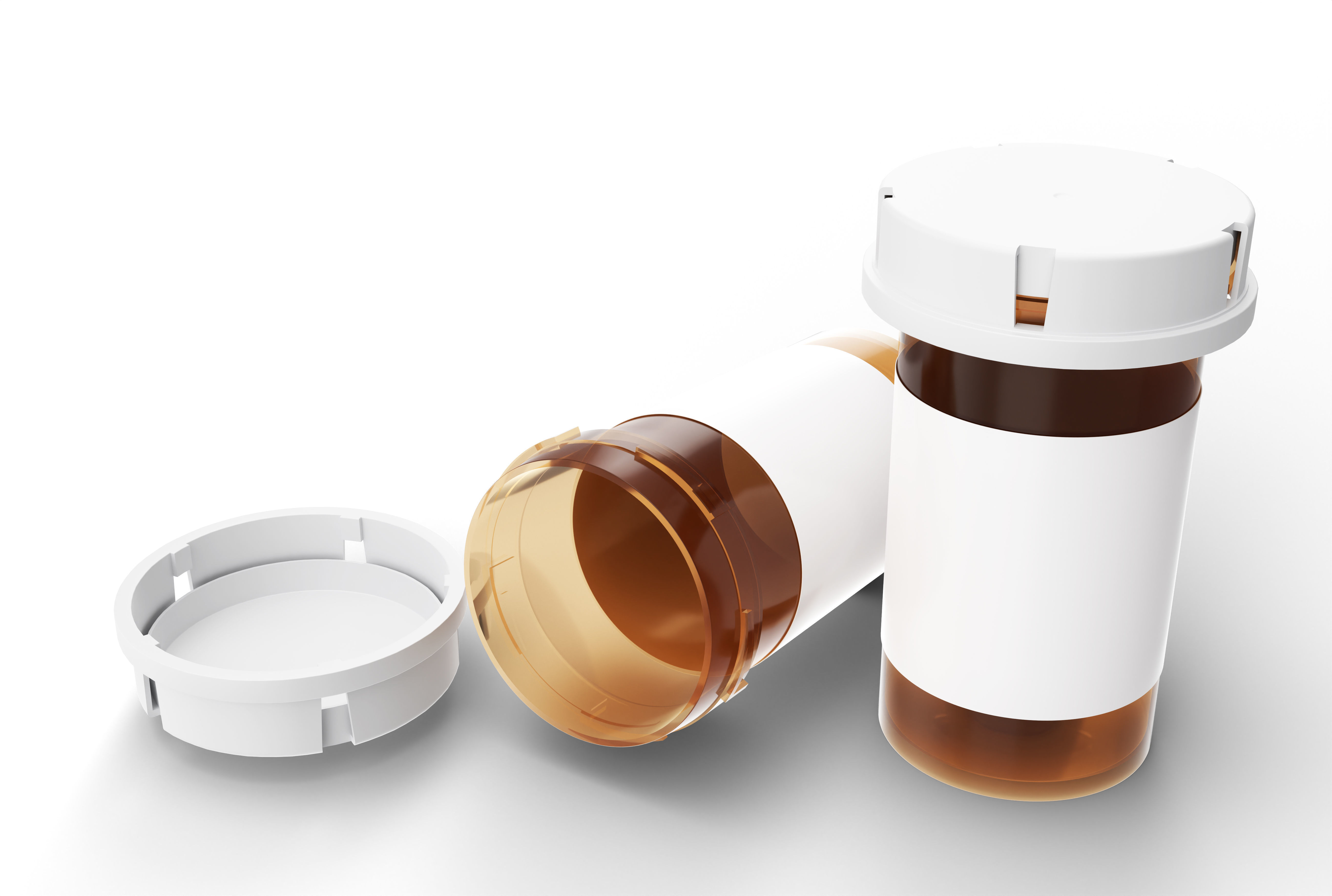 pill bottle 3D model_2