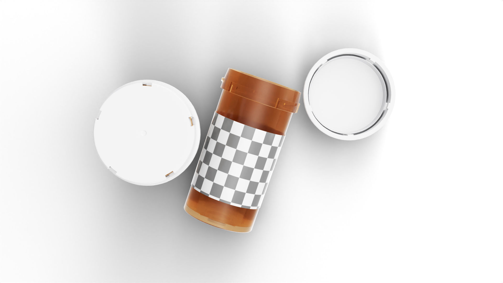 pill bottle 3D model_4