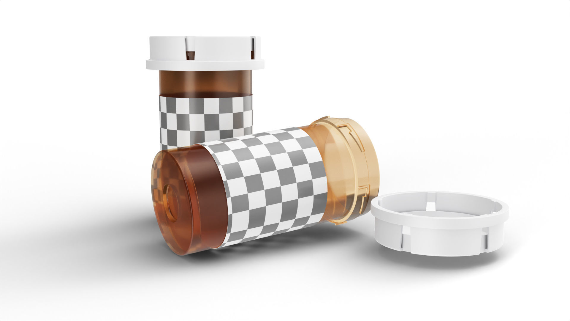 pill bottle 3D model_6