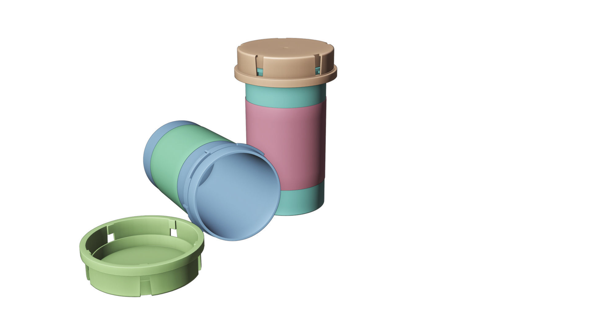 pill bottle 3D model_12