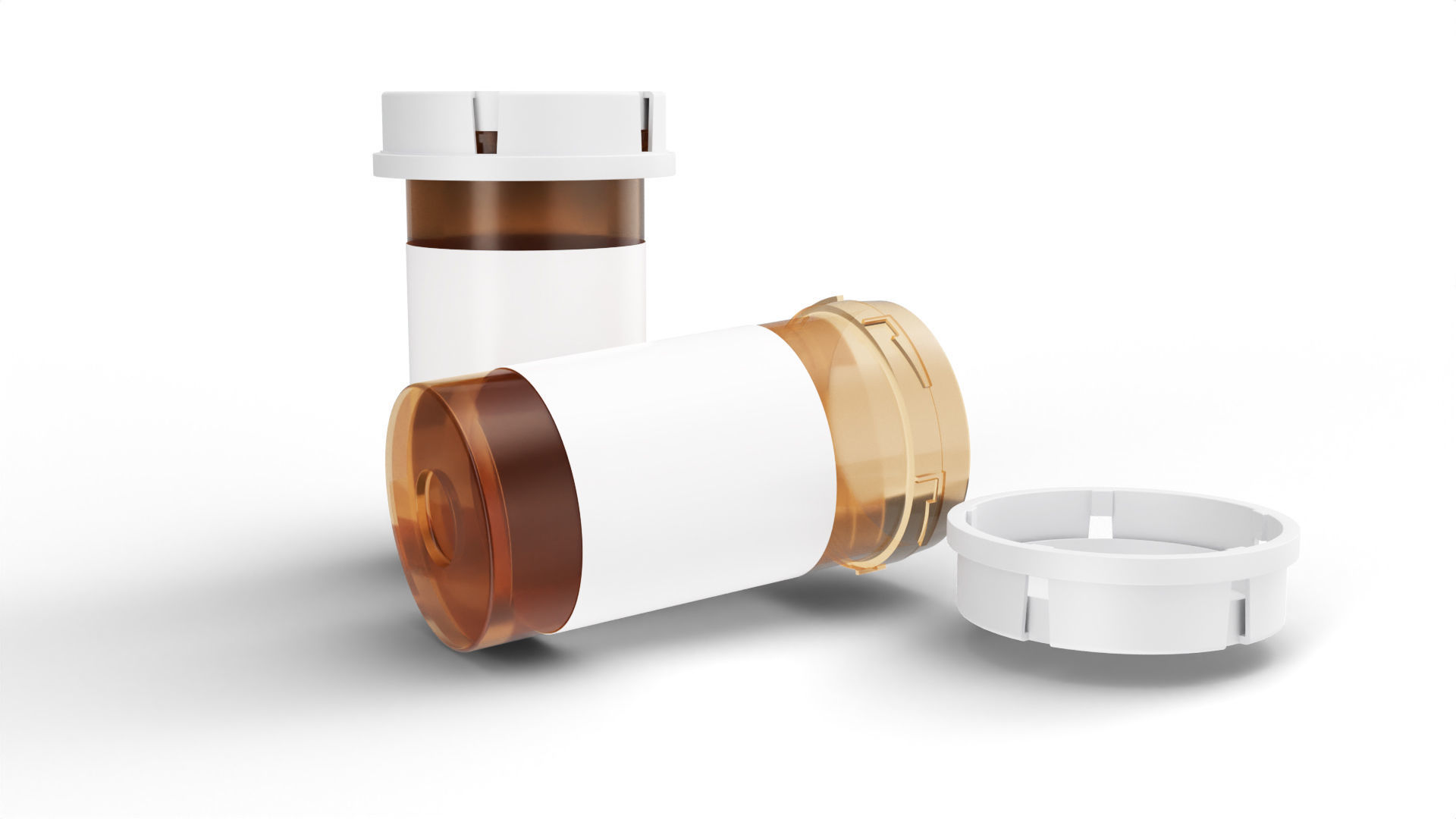 pill bottle 3D model_3