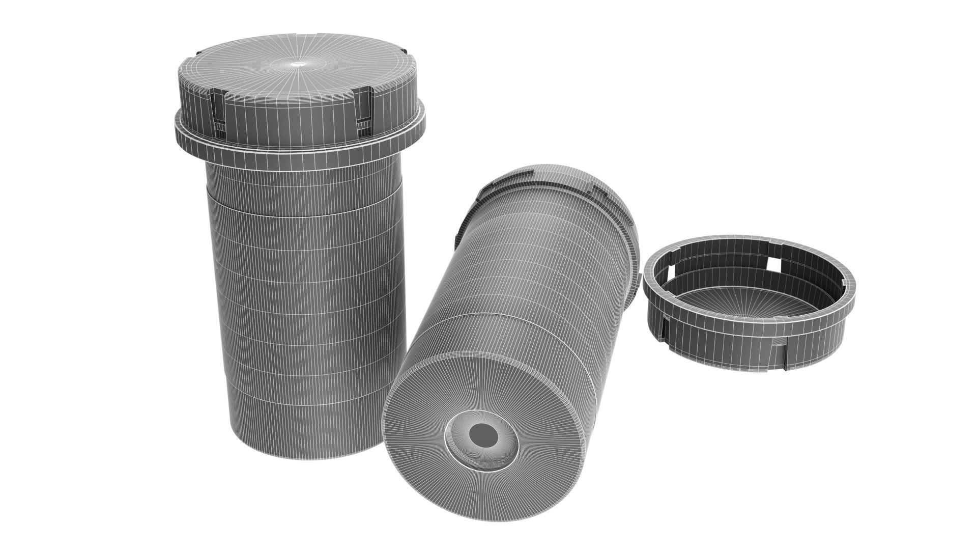 pill bottle 3D model_8