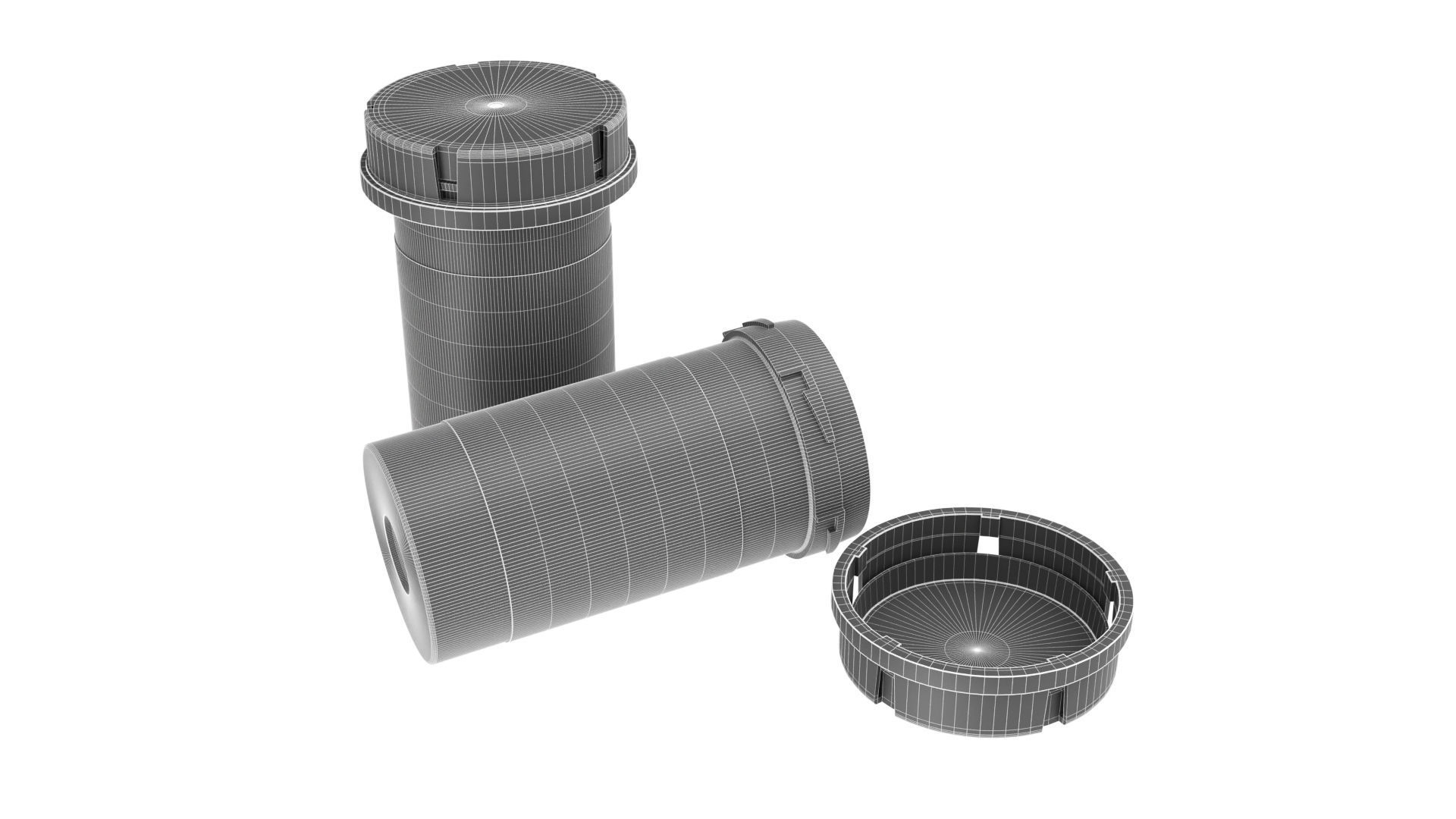 pill bottle 3D model_11