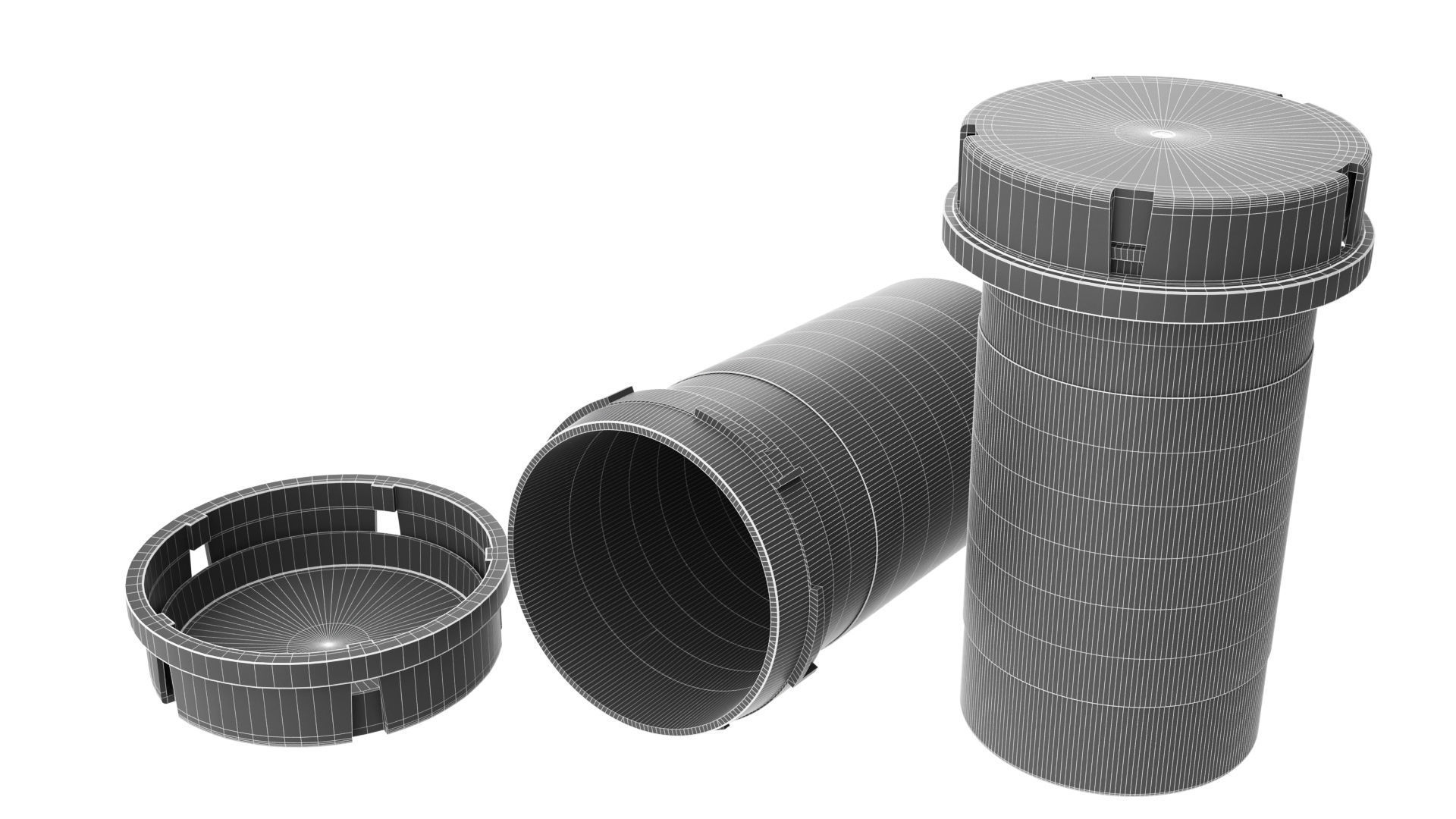 pill bottle 3D model_7