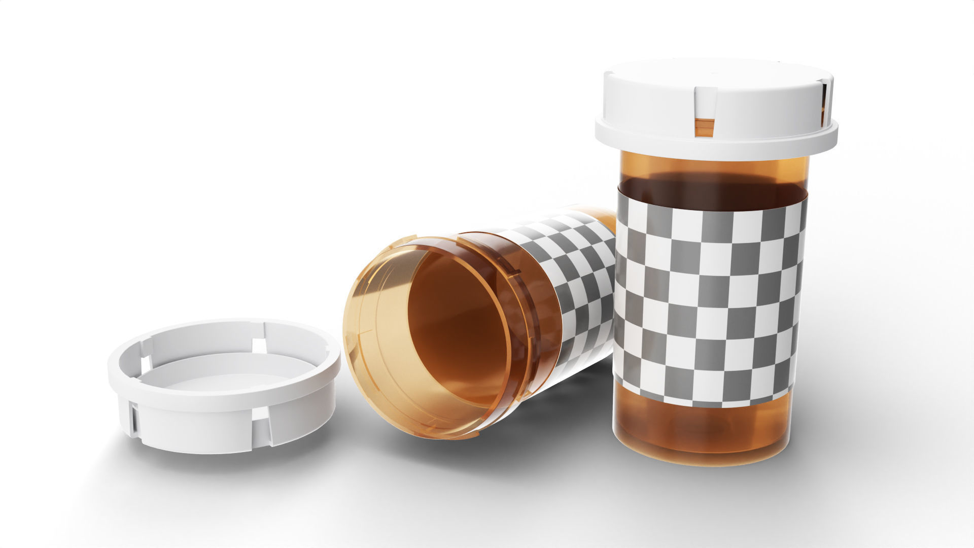 pill bottle 3D model_5