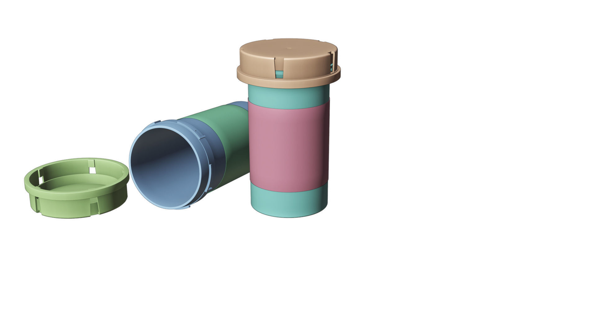 pill bottle 3D model_15
